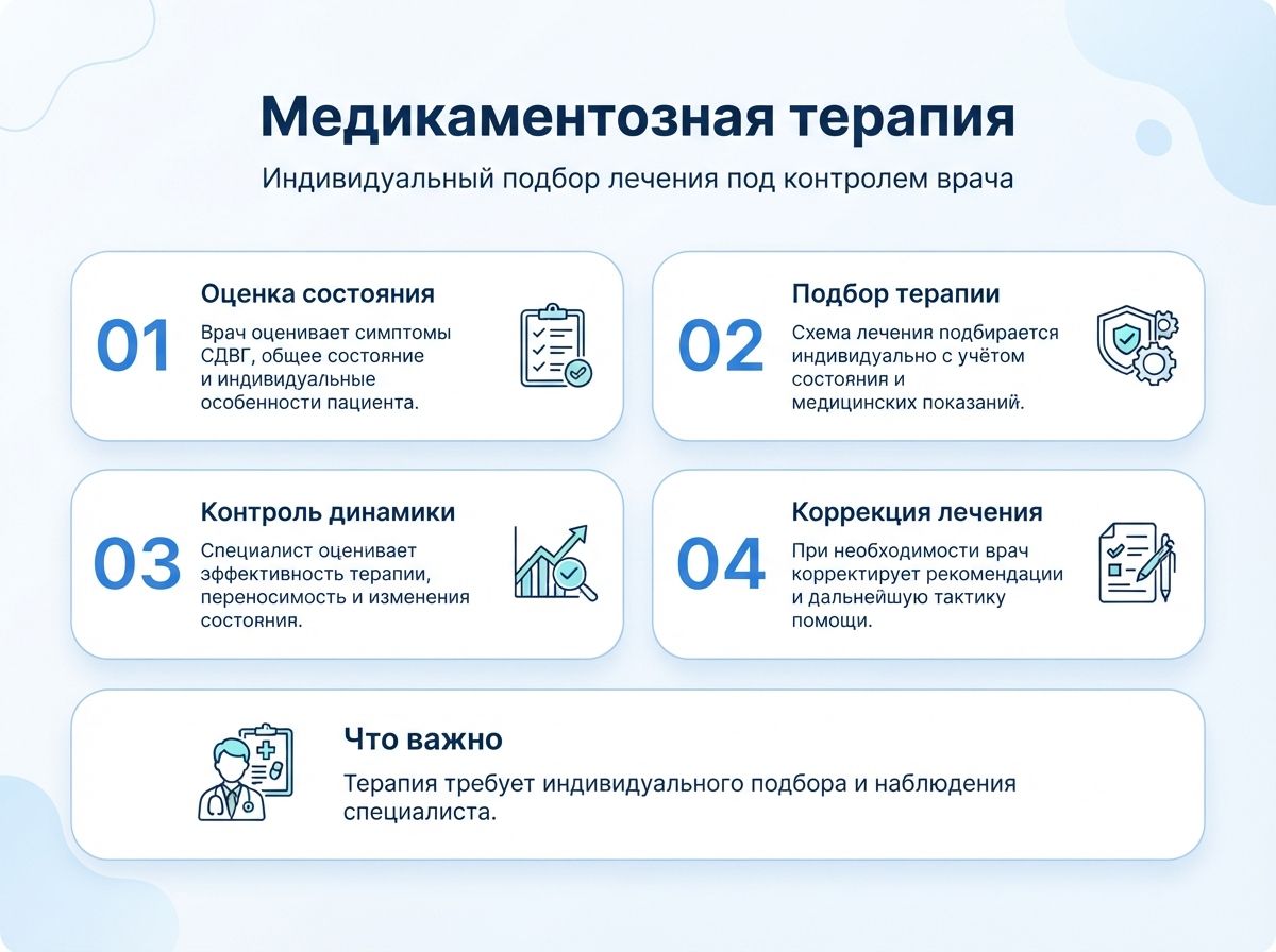 Лечение СДВГ в Абдулино у детей и взрослыхинфографика